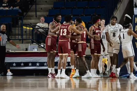 Boston College Men's Basketball played in the 11th annual Veterans Classic at the U.S. Naval Academy