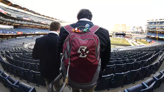 BC players walk into Yankee Stadium (2017).