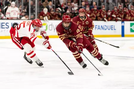 Cutter Gauthier at Beanpot vs BU