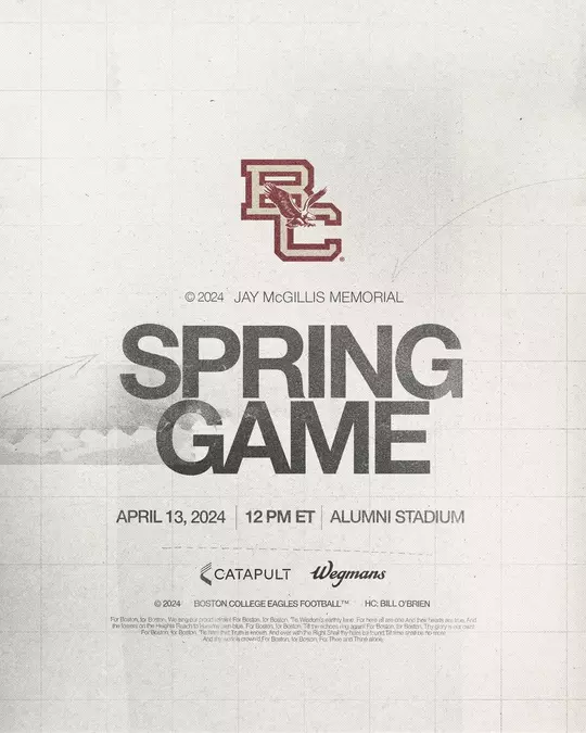 2024 Spring Game Flyer