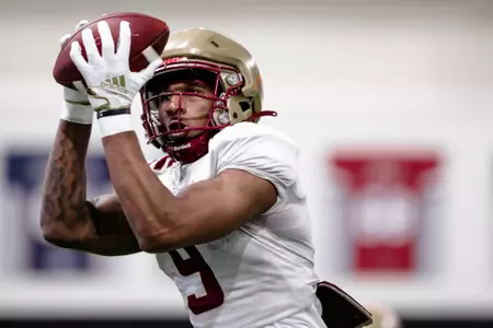 Jerand Bradley hauls in a pass.