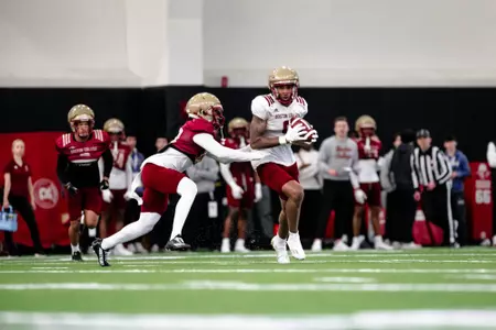 Jerand Bradley makes a contested catch.
