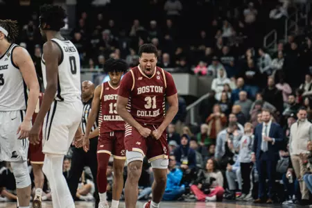 Elijah Strong played one of his best games of the season at Providence in the NIT opener