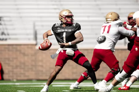 Thomas Castellanos throws in practice.
