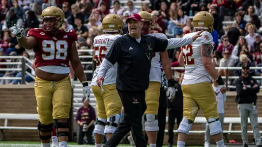 Bill O'Brien during spring game