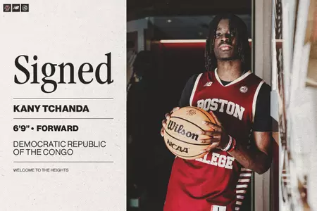 Kany Tchanda will continue his academic and athletic career as a member of the Boston College men's basketball program