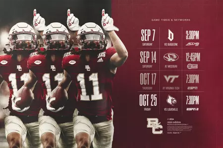 Schedule graphic ft. Lewis Bond