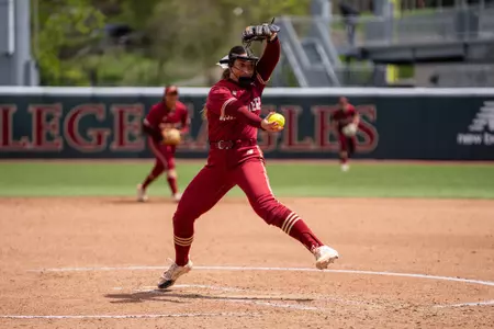 Abby Dunning pitching