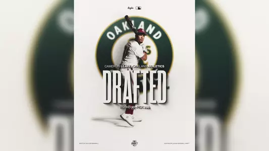 Graphic: Cameron Leary drafted by Oakland Athletics in 2024 MLB Draft