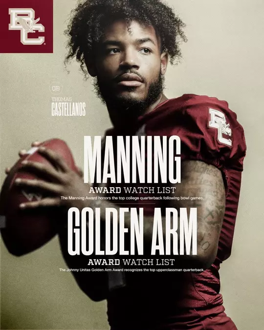 Watch List Graphic: Thomas Castellanos, Manning Award and Unitas Award