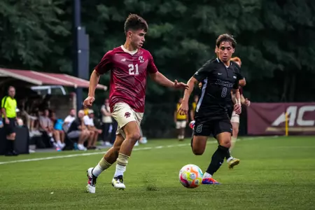 Marco Dos Santos dribbling against Providence