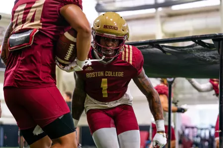 Bam Crouch in a practice drill