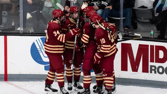 BC celebrates goal against Providence