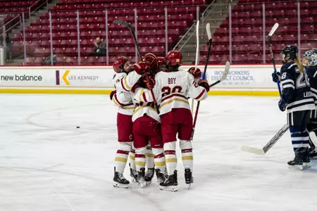 Team celebration vs. UNH