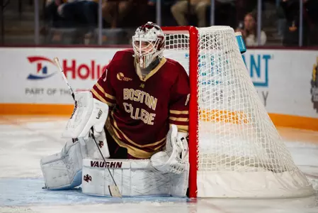 Louka Cloutier in stance vs Minnesota