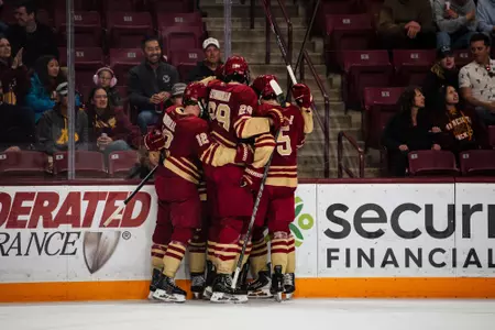 Eagles celebrate goal against Minnesota