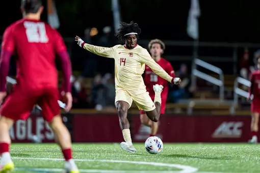 Michael Asare shooting the ball against Saint Joseph's