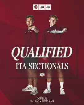 Mai Gao and Lukas Rais Qualify for ITA East Sectional Championships