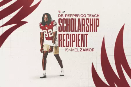 ISH ZAMOR DR PEPPER SCHOLARSHIP RECIPIENT