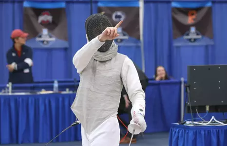 Elijah Onik at NCAA Fencing Championships