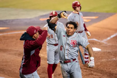 Josiah Ragsdale celebrates a home run