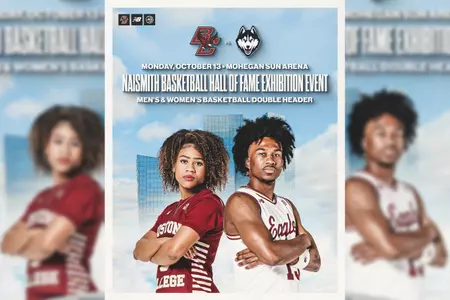 BC and UConn will face off in an exhibition game at Mohegan Sun Arena on Oct. 13
