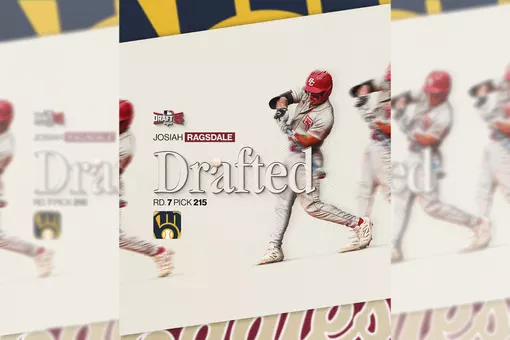 BC's Josiah Ragsdale was selected by the Milwaukee Brewers in the seventh round of thw 2025 MLB Draft