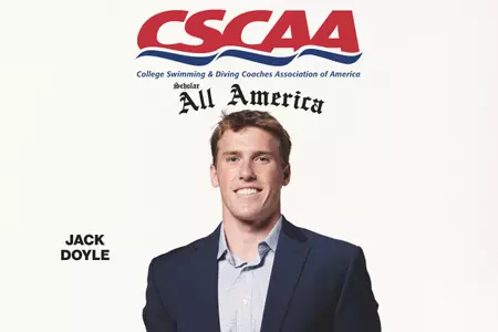 Jack Doyle was named a 2024-25 CSCAA Scholar All-American