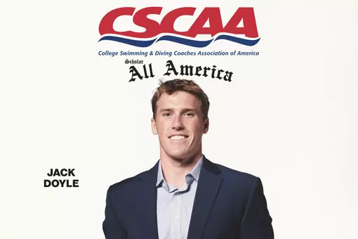 Jack Doyle was named a 2024-25 CSCAA Scholar All-American