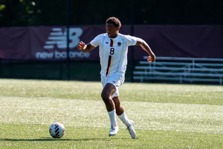 Ziad Abdul-Malak running with the ball against Fairfield in preseason action