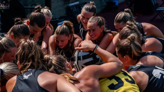 Field Hockey Huddle at Scrimage