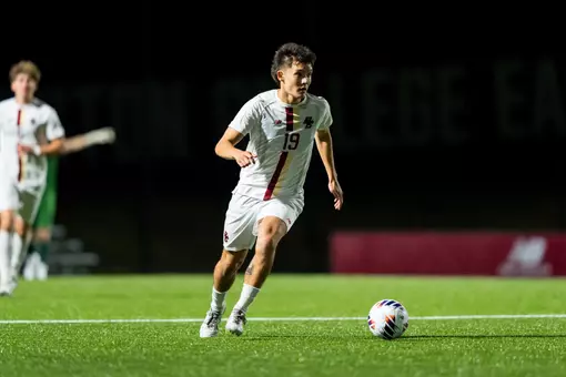 Connor Gibson looks to make a play against NC State
