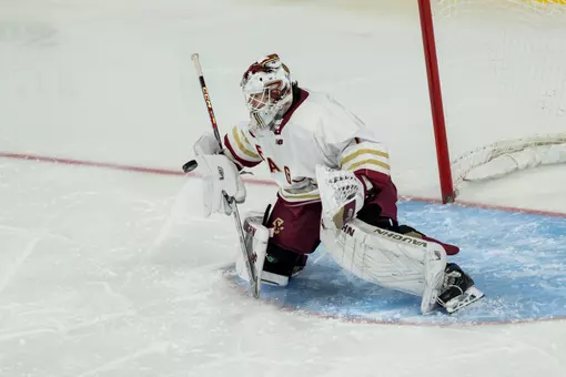 Cloutier makes save against UMass Lowell