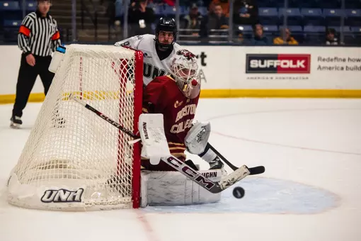 Cloutier in goal against UNH
