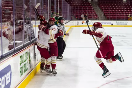 Ava Thomas goal celebration vs Vermont