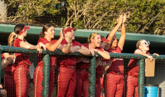 Softball Cheering in Dugout