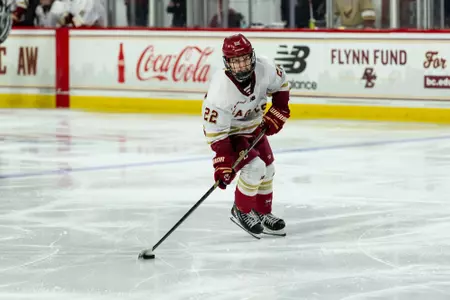 Will Vote with the puck against Northeastern