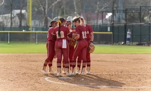 Softball Mound Huddle