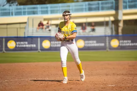 Sophia Bertorelli pitching