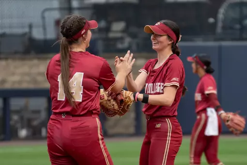 Emma and Kate High five