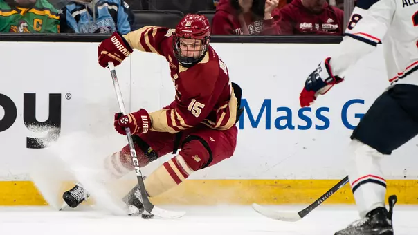 Oskar Jellvik against UConn in the HEA Semifinals at TD Garden
