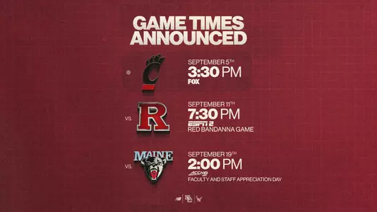 2026 Weeks 1-3 Game Time Announcement