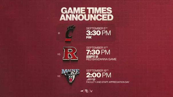 2026 Weeks 1-3 Game Time Announcement