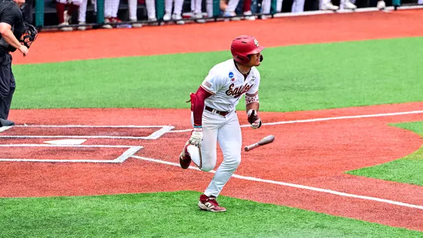 Julio Solier running towards after hitting a home run