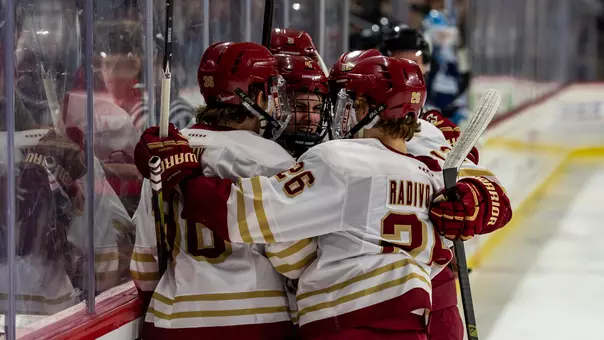 Men's Hockey Goal Celebration