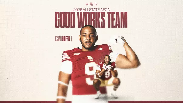Josiah Griffin 2026 Allstate AFCA Good Works Team