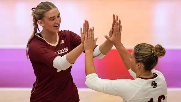 Laney Blevins and Brooklyn Yelland - BC vs QU - VB