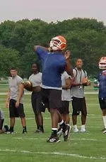 Football Begins Practice Image