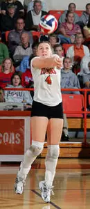 Falcon Volleyball Double Dips the Win Column Image