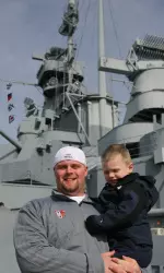Falcons Visit USS Alabama on Thursday Image